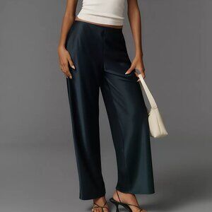 NWT Reformation Gale Satin Mid-Rise Bias Pants Sz XS